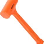 NEIKO 02847A 2 LB Dead Blow Hammer, Neon Orange | Unibody Molded