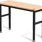 WORKPRO 48&quote; Adjustable Workbench, Rubber Wood Top Heavy-Duty