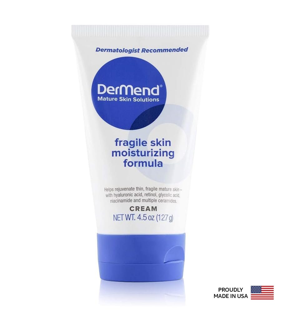 Version 1.0.0 Dermend Specialized Fragile Skin Moisturizing Cream: Formula to Restore & Rejuvenate - Daily Anti Wrinkle Cream for Firming & Strengthening Thin, Aging Skin - 4.5 Oz Tube - Image 1