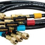 Fieldpiece HR3B Ball Valve Refrigerant Hose Set (3) with Color Tags - 1/4" x 1/4" (5')