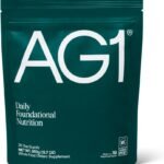 AG1 Greens Powder Refill Pouch – 75 Vitamins, Multivitamin & Probiotic | Gut Health Support | Vegan, Keto, Gluten Free | Athletic Greens Supplement - Pouch Only, Classic Formula