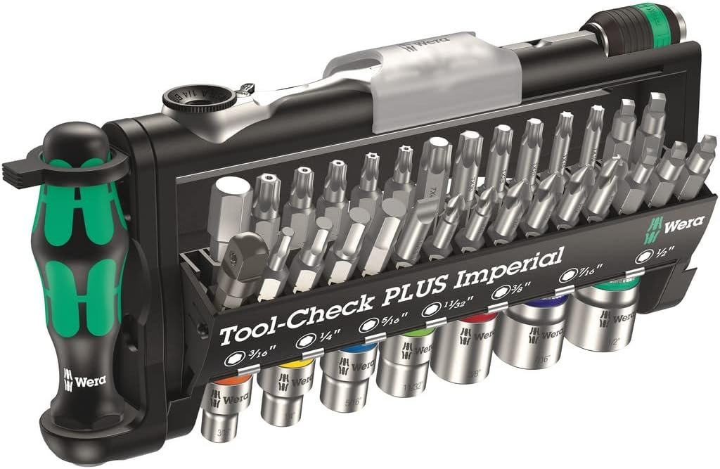 613JjpHGFoL._AC_SL1024_.jpg Wera 05056491001 Tool-Check Plus Imperial, 39 Pieces - Image 1