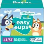 Pampers Training Pants - Easy Ups Boys & Girls Bluey - Size 4T-5T, 104 Count,