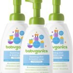 Babyganics Foaming Dish Soap, Pump Bottle, Fragrance Free, 16oz, 3 Pack