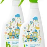Babyganics Toy & Highchair Cleaner Spray, Fragrance Free, 17oz Spray Bottle,