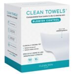 Clean Skin Club Blemish Control Clean Towels® XL, Compostable Face Towels,