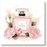 cozy country Chanel-Inspired Perfume Canvas Wall Art