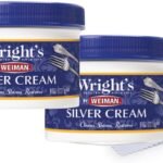 Wright's by Weiman Silver Cleaner and Polish Cream with Polishing Cloth, Ammonia-Free, Gently Clean & Remove Tarnish without Scratching