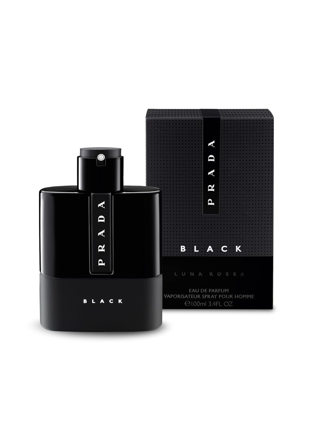 61pLEueEFZL._SL1500_.jpg Prada Luna Rossa Black for Men 3.4 oz Eau de Parfum Spray - Image 1