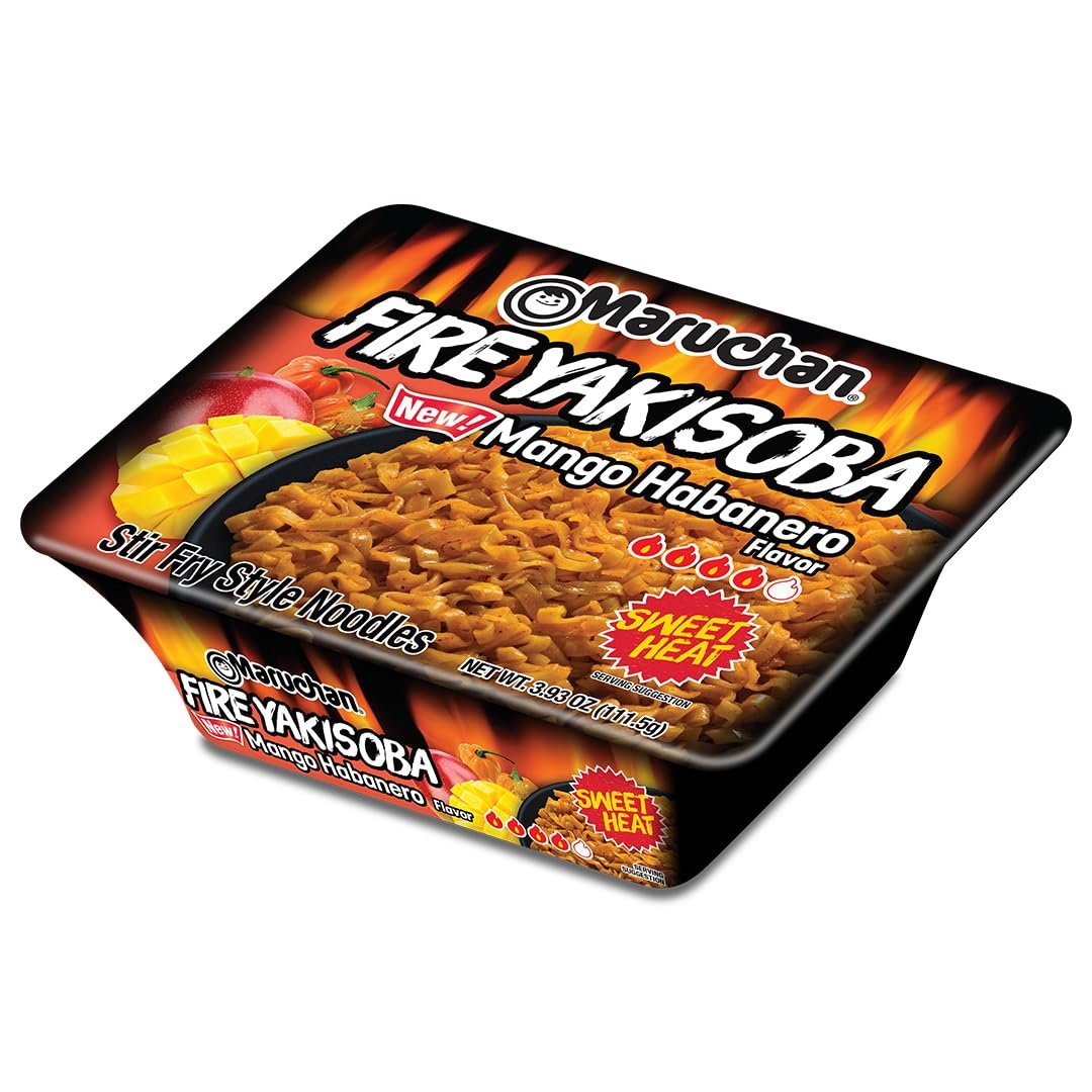 Version 1.0.0 Maruchan Yakisoba Mango Habanero, Japanese Instant Ramen Noodles, 3.93 Oz, 8 Count - Image 1