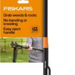 Fiskars 4-Claw Stand Up Weed Puller Tool, Gardening Hand Weeding Tool with 39&quote; Long Ergonomic Handle with Easy-Eject Mechanism