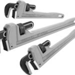 DURATECH 3-Piece Heavy Duty Aluminum Straight Pipe Wrench Set,