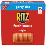 RITZ Fresh Stacks Original Crackers, Party Size, Travel Snacks, 23.7