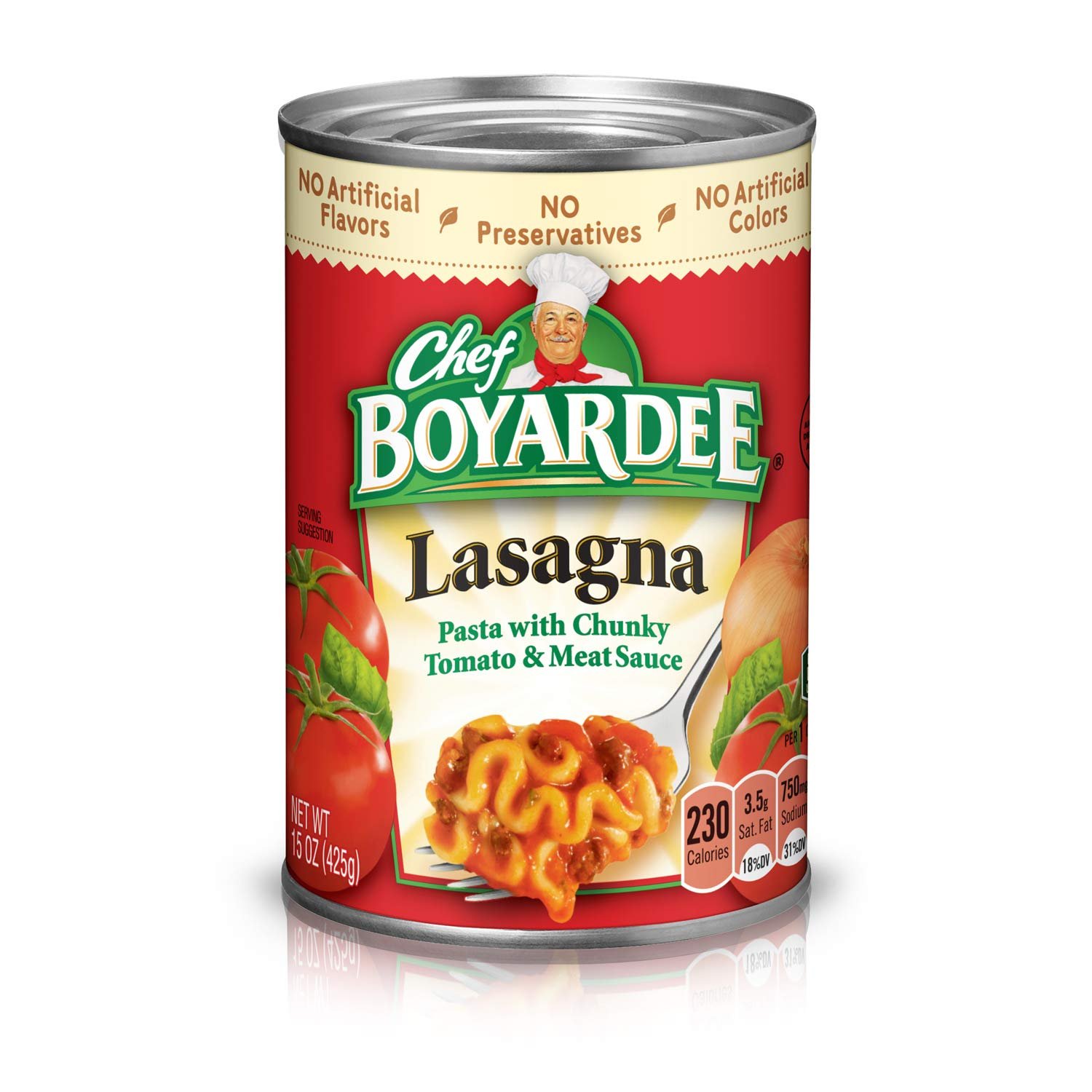Version 1.0.0 Chef Boyardee Lasagna, 15 oz, 12 Pack - Image 1