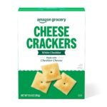 Amazon Brand – Happy Belly White Cheddar Cheese Cracker, 12.4 ounce Pack of 1