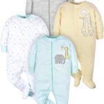 Gerber Baby Boys 4 Pack Sleep 'N Play Footie