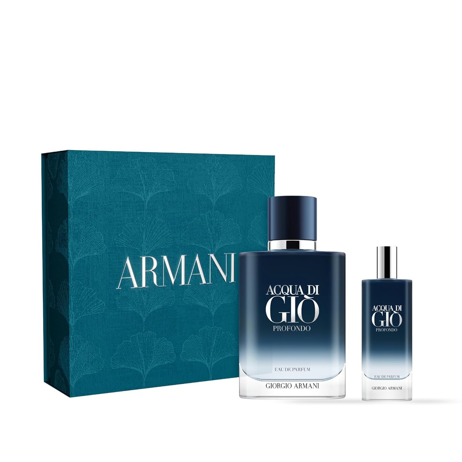 71m9QlWVLdL._SL1500_.jpg Armani Beauty – Acqua di Giò Profondo – Eau de Parfum – Men's Cologne Gift Set - Fresh & Aromatic – Travel Size & Full Size, 0.15 Fl Oz, 3.4 Fl Oz - Image 1