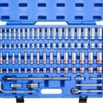 Neiko 02472A 3/8-Inch-Drive Colored Mechanics Tool Ratchet, Socket Set