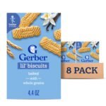 Gerber Arrowroot Biscuits, Snacks for Babies, Arrowroot Cookies, Vitamin E,