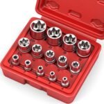 SEDY 14-Piece E-TORX Socket Set - Premium Female Torx Socket Set, Ultimate Torque Star Sockets, External Torx Sockets,