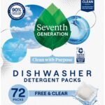 Seventh Generation Dishwasher Detergent Packs for sparkling dishes Free