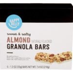 Amazon Brand - Happy Belly Sweet & Salty, Almond Granola Bars, 1.2 Oz, 6 Count