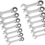 GEARWRENCH 14 Pc. 12 Point Stubby Ratcheting SAE/Metric Combination