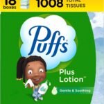 Puffs Plus Lotion Facial Tissue, 18 Cubes, 56 Tissues Per Box