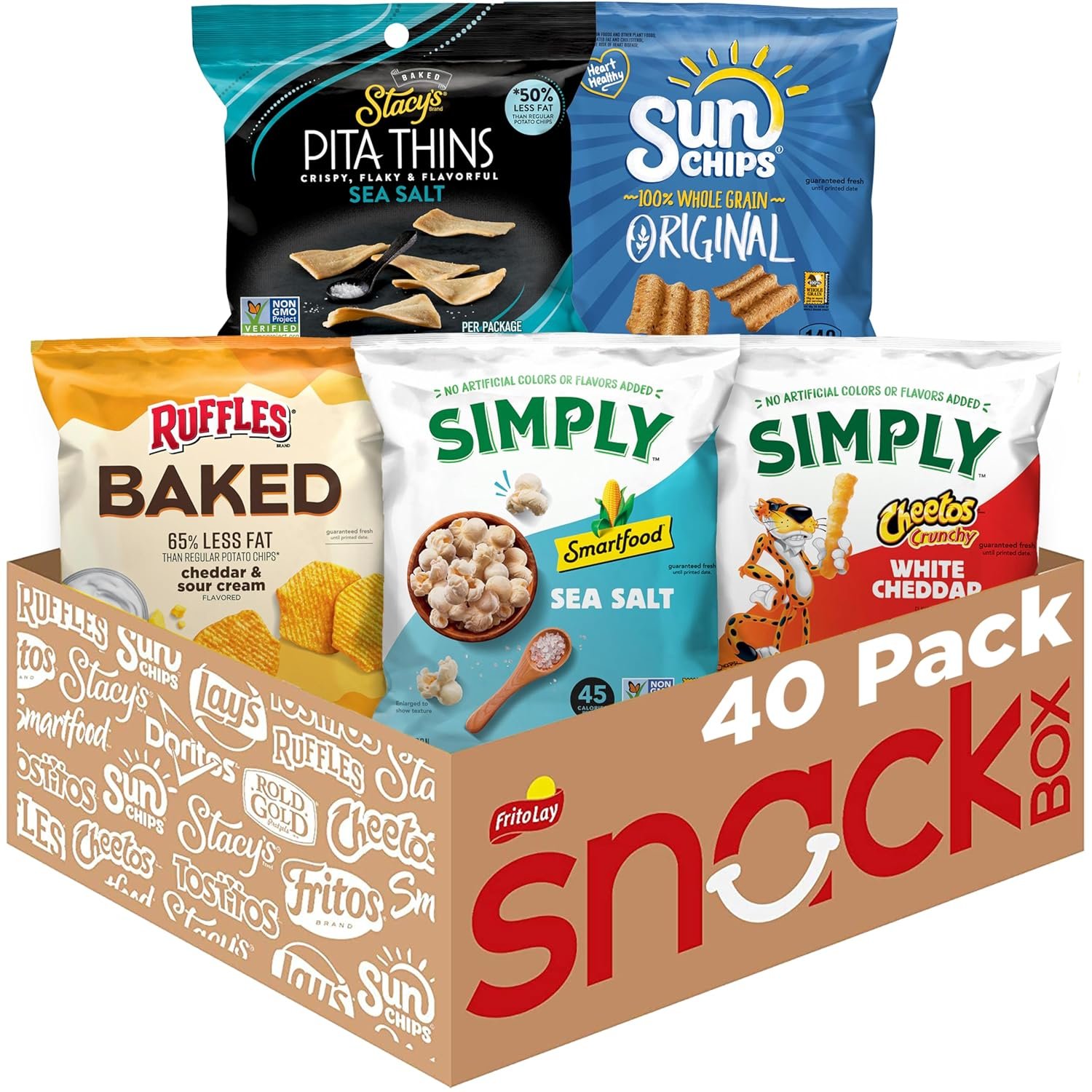 81bbl8MaO8L._SL1500_.jpg Frito Lay Baked & Popped Mix Variety Pack, Pack of 40 - Image 1
