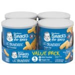 Gerber Snacks for Baby Lil Crunchies, Veggie Dip, 1.48 Ounce Pack of 6