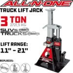 Powerbuilt 3 Ton, Bottle Jack and Jack Stands in One, 6000 Pound All-in-One Car Lift, Heavy Duty Vehicle Unijack, 640912