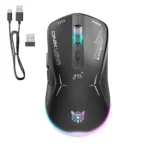 Onikuma Cw917 Wireless Gaming Mouse 6 Levels Adjustable 6400 Dpi 7 Programmable Buttons 7 Rgb Lighting Modes Ergonomic Mice for