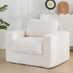 Modern Tufted Backrest Sofa Comfortable Living Room Furniture with Button Tufting Headrest Sofa Bed in Grey Or Beige