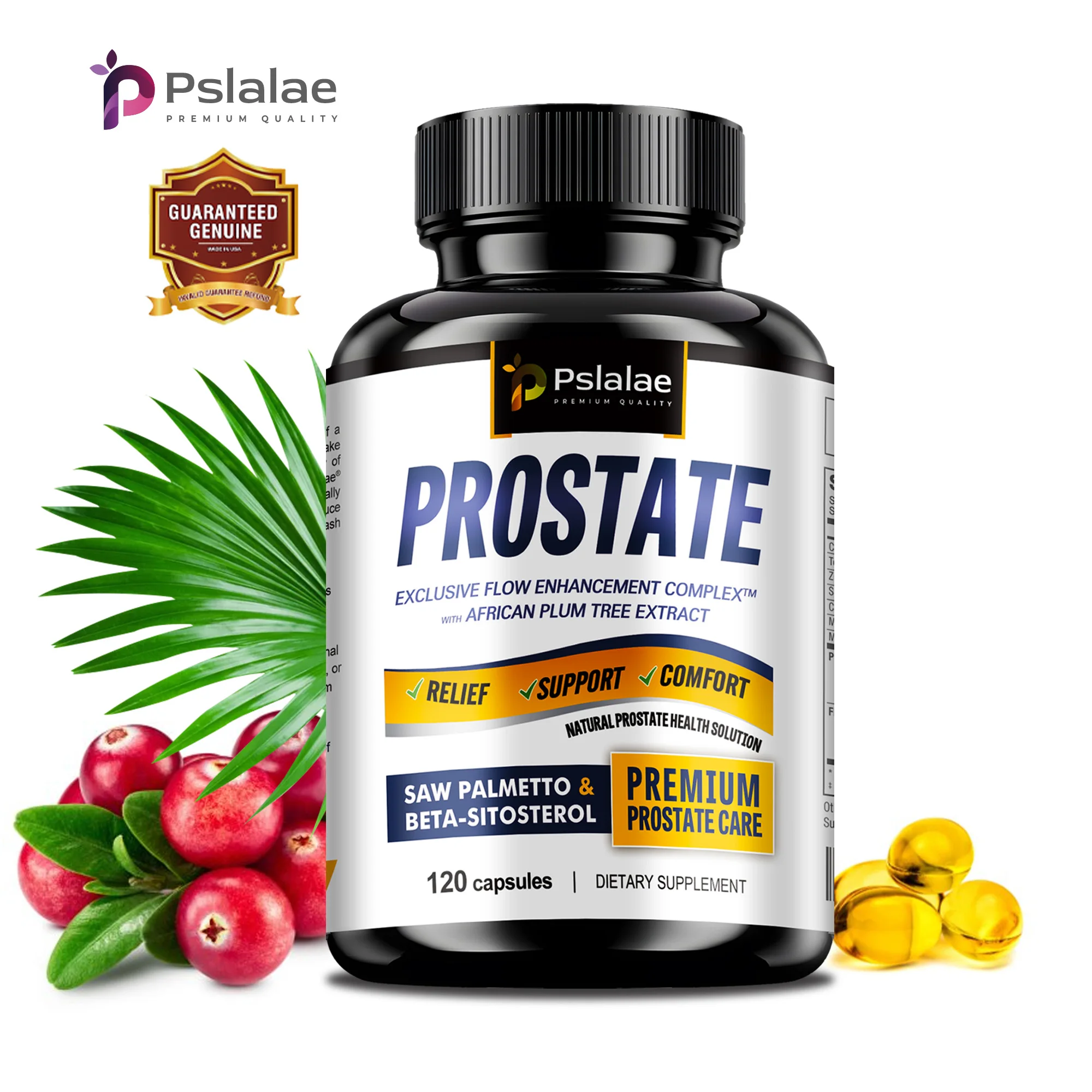 kf-S0454d09e68c248c8931f138846045496I Prostate - Urinary Tract Health, Relieve Frequent Urination, Hair Growth, Bladder Support Capsules - Image 1
