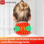 Red Light Heating Neck Support with Vibration Massage Hot Compress Relieves Neck Pain Alleviates Cervical Spondylosis