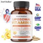 Liposome Vitamin C Capsules 1500 mg - Immune System and Promotes Collagen Rroduction,Antioxidant,Vegan,Non-GMO