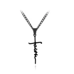 Cubic Zirconia Crucifix Cross Neckalce for Women Girls Simple Layered Jewelry Punk Necklaces Festival Birthday Gift