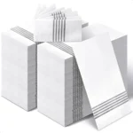 200 Pack Hand Towels for Bathroom Paper Hand Towels Guest Bathroom Paper Dinner Napkins for Kitchen Parties Weddings Dark Gra