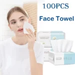 100 pieces of car paper towel disposable face towel tissue soft thick dry wipe reusable makeup remover pad facial cleansing tiss