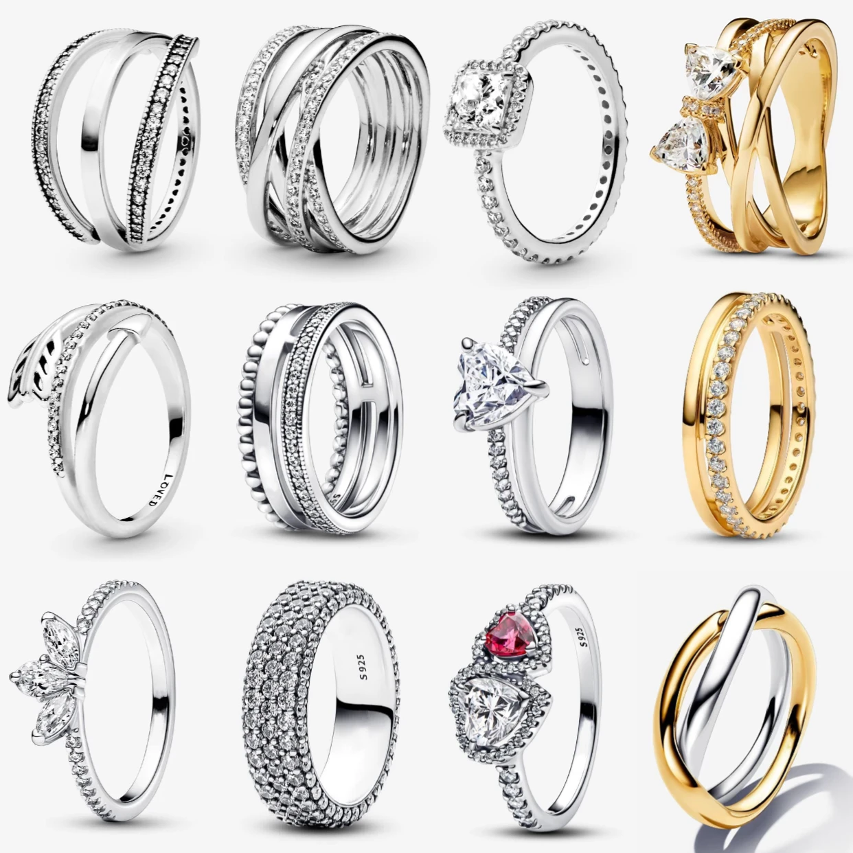 kf-S20e08c695aa944ef9cad1d544ef4975cd 100% 925 sterling silver ring Classic Crown Light luxury charm exquisite suitable for ladies Valentine's Day jewelry gifts - Image 1