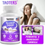 Extra Strength Melatonin - Sleep supplement with herbal ingredients to help relieve stress and improve sleep quality.