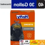 Strong Large Trash Bags 30 Gallon Heavy Duty Drawstring Unscented Puncture Resistant Multipurpose Black Garbage Bags 40 Count