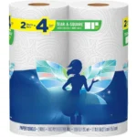 Paper Towels, 2 Double Rolls = 4 Regular Rolls, 2 Count (Pack of 1)