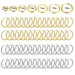 10/20Pcs Minimalist 316L Stainless Steel Small Hoop Earrings For Women Man Classic Round Earrings Fashion Ear Piercing Jewelry