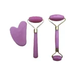 Resin Roller Massager for Face Body Gua Sha Not Jade Stone Facial Massager Beauty Health Skin Care Tool 3pcs Set
