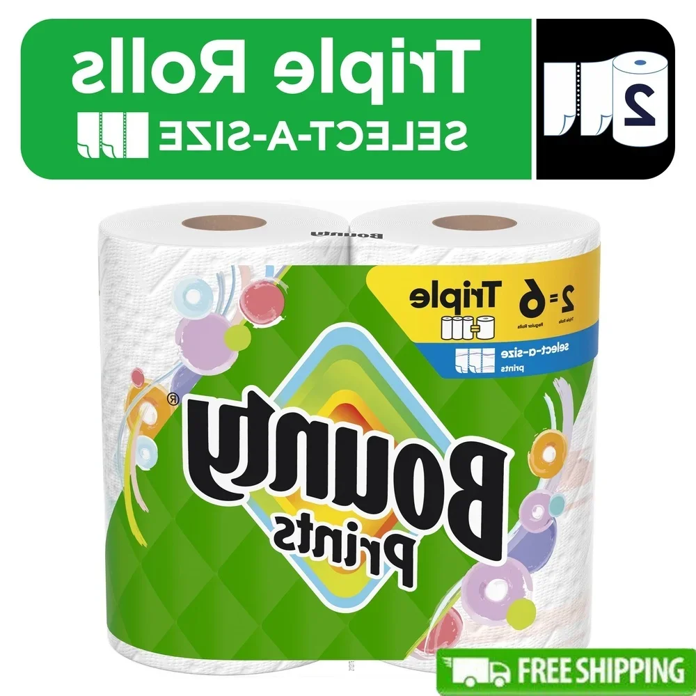 kf-S320d7b6e2c5c4539a4eaee4085fedfdfz Durable Diamond Texture Paper Towels 123 Sheets Triple Rolls Select-A-Size Bulk Buy - Image 1