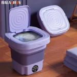 8L Portable Folding Washing Machine Bucket for Clothes Socks Underwear Cleaning Washer Portable Small Travel Washing Machine