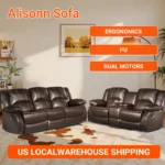 Power Loveseat Recliner Sofa Theater Seating Zero Gravity Console Electric Recliner RV Sofa with Storage Side Living Room