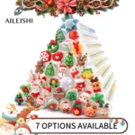 Christmas Eyelash Brush Tubes With Lash Reusable Mascara Wands Replaceable Makeup Applicators Dust-proof Lash Extension Supplies