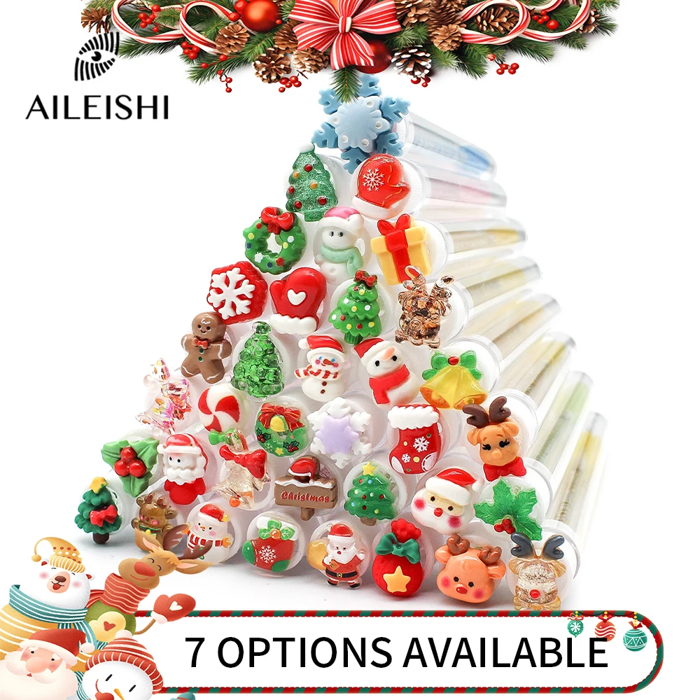 kf-S53d9ea16ce64423d9791a43b75c8fcfcd Christmas Eyelash Brush Tubes With Lash Reusable Mascara Wands Replaceable Makeup Applicators Dust-proof Lash Extension Supplies - Image 1